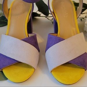 Eva Mendes New York Company ankle strap  platform